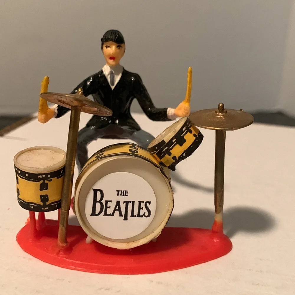 60’s Vintage BEATLES Plastic Cake Toppers/figures